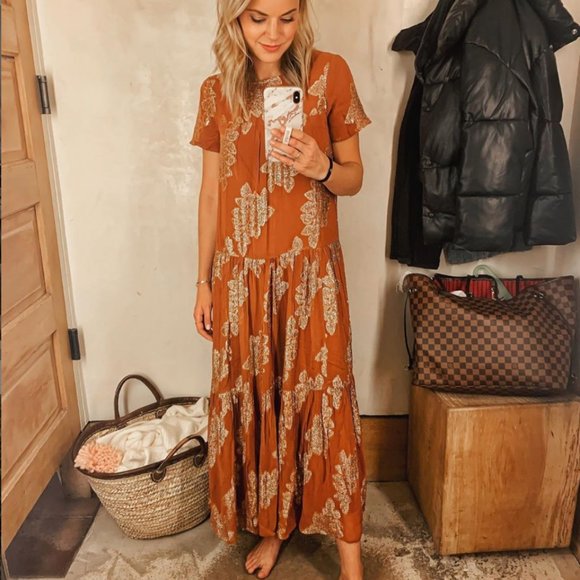 Jocasta tiered maxi dress Clearance